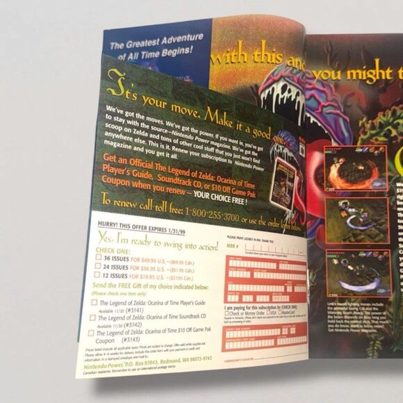 Nintendo Power Magazine Volume 114 Legend of Zelda with Superman Poster Nov. 98 - Picture 7 of 15